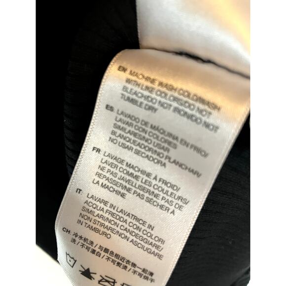 JOHN ELLIOTT Asymmetric Rib Knit Dress Size 0 XS Black MINIMALIST SEXY CASUAL - Picture 6 of 9